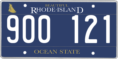 RI license plate 900121