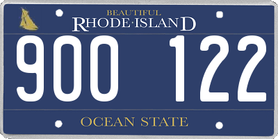 RI license plate 900122