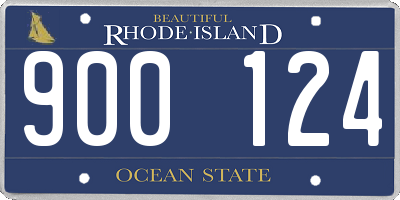 RI license plate 900124