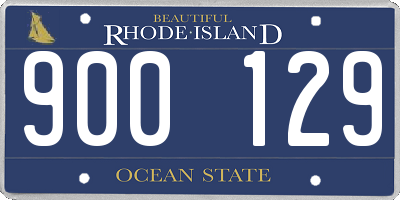 RI license plate 900129