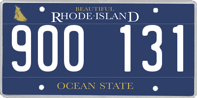 RI license plate 900131