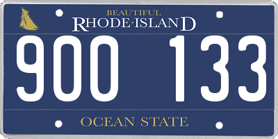 RI license plate 900133