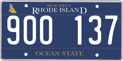 RI license plate 900137