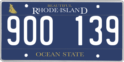 RI license plate 900139