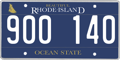 RI license plate 900140