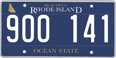 RI license plate 900141