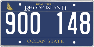RI license plate 900148