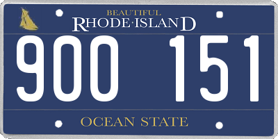 RI license plate 900151