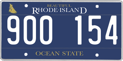 RI license plate 900154
