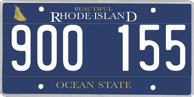 RI license plate 900155