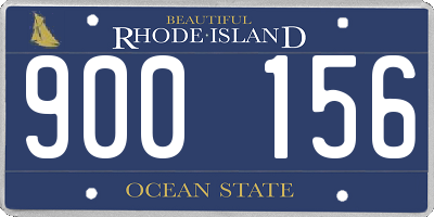 RI license plate 900156