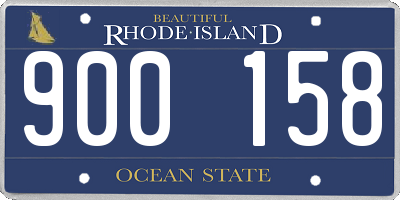 RI license plate 900158