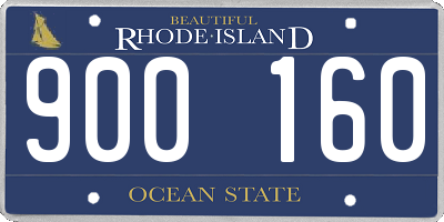 RI license plate 900160