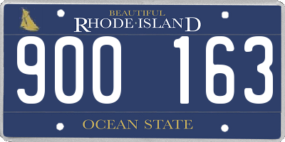 RI license plate 900163