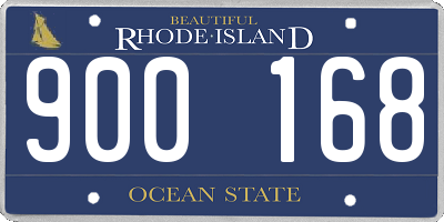 RI license plate 900168