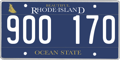 RI license plate 900170