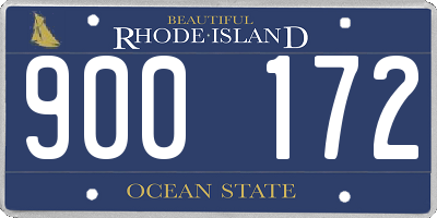 RI license plate 900172