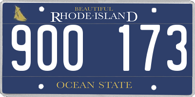 RI license plate 900173