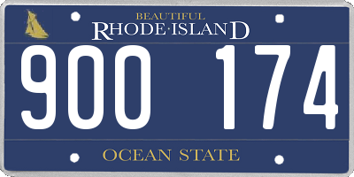 RI license plate 900174