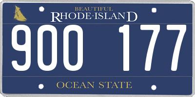 RI license plate 900177