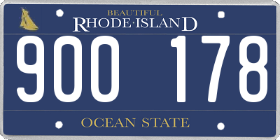 RI license plate 900178