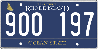 RI license plate 900197