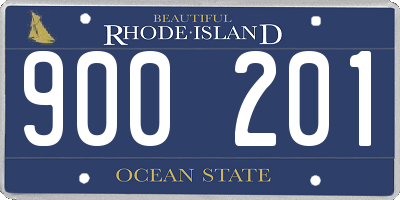 RI license plate 900201