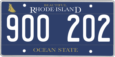 RI license plate 900202