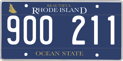 RI license plate 900211