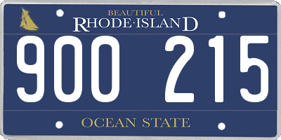 RI license plate 900215