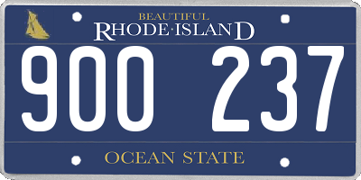 RI license plate 900237