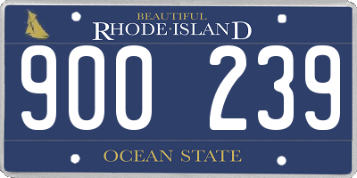 RI license plate 900239
