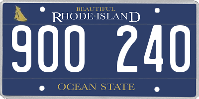 RI license plate 900240