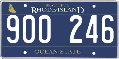 RI license plate 900246