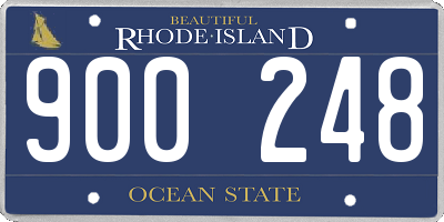 RI license plate 900248