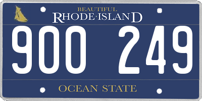RI license plate 900249