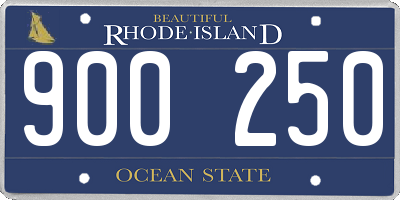 RI license plate 900250