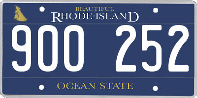 RI license plate 900252