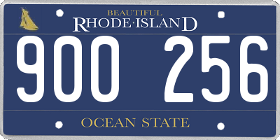 RI license plate 900256