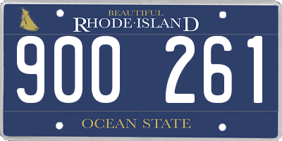RI license plate 900261
