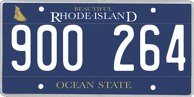 RI license plate 900264