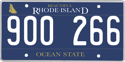 RI license plate 900266
