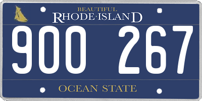 RI license plate 900267