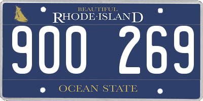 RI license plate 900269