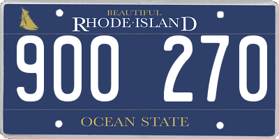 RI license plate 900270
