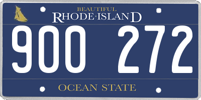 RI license plate 900272