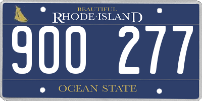 RI license plate 900277
