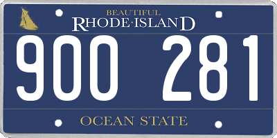RI license plate 900281