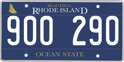 RI license plate 900290