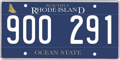 RI license plate 900291